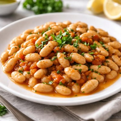 Cooked white beans