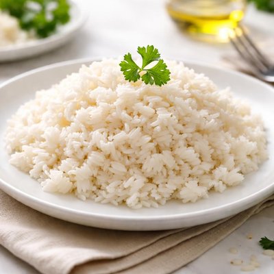 Cooked white or brown rice