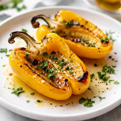 Cooked yellow bell pepper