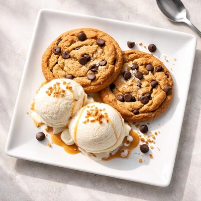 Cookie and ice cream