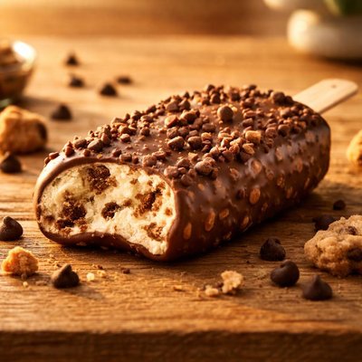 Cookie dough ice cream bar