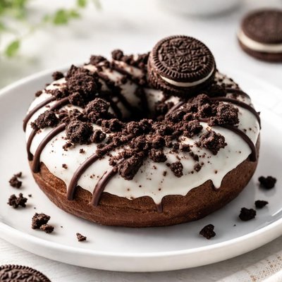 Cookies and cream donut