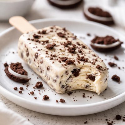 Cookies and cream ice cream bar