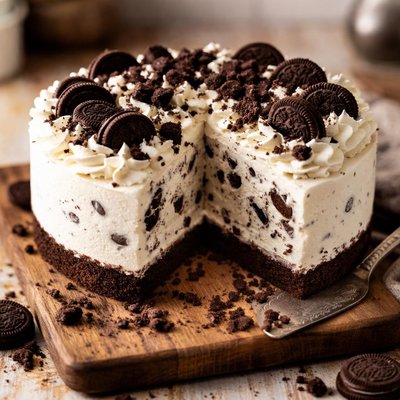 Cookies and cream ice cream cake