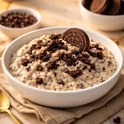 Cookies and cream oats overnight