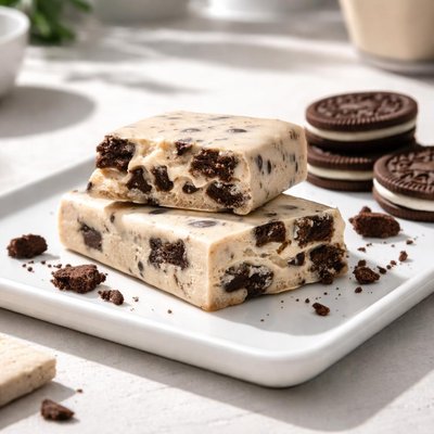 Cookies and cream quest bar half