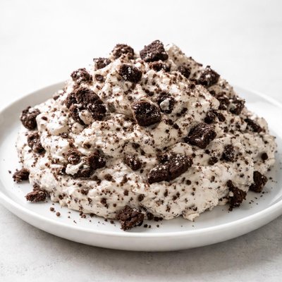 Cookies and cream topping