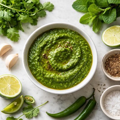 Coriander mint chutney