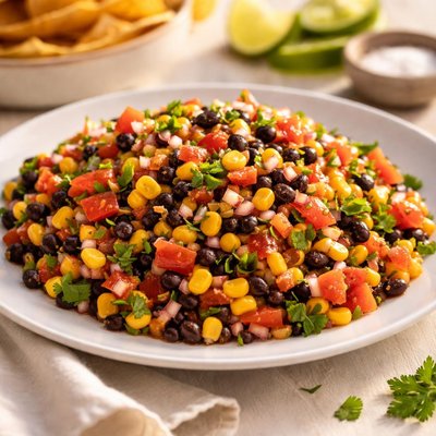Corn and bean salsa
