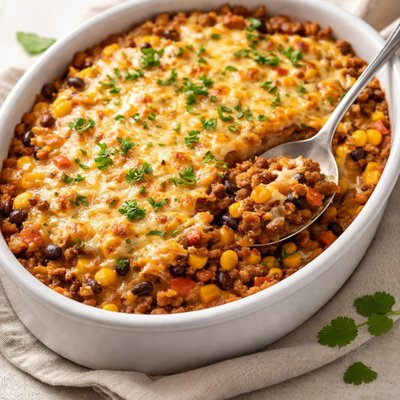 Corn and beef casserole