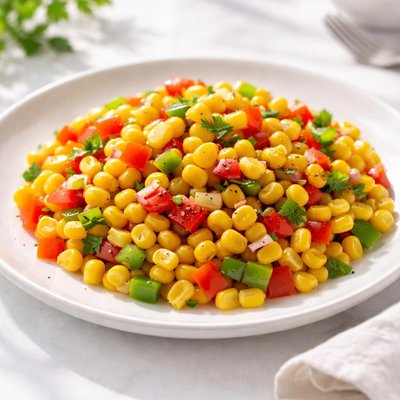 Corn and bell pepper mix