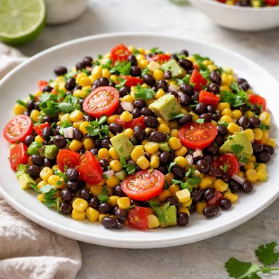 Corn and black bean salad