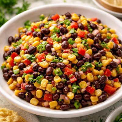 Corn and black bean salsa