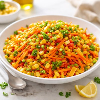 Corn and carrot salad