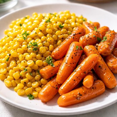 Corn and carrots