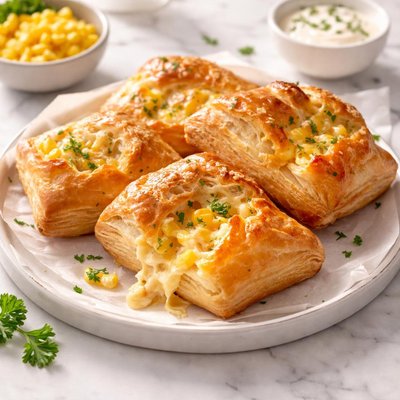 Corn and cheese pastry