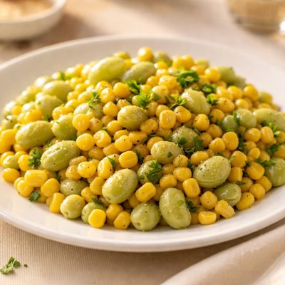 Corn and lima beans