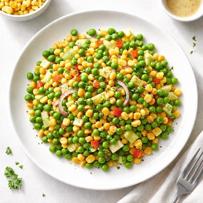 Corn and pea salad