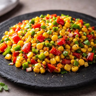 Corn and pepper mix