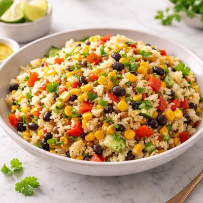 Corn and rice salad