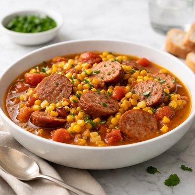 Corn and sausage stew