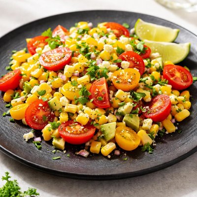 Corn and tomato salad