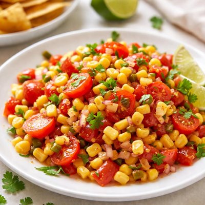 Corn and tomato salsa