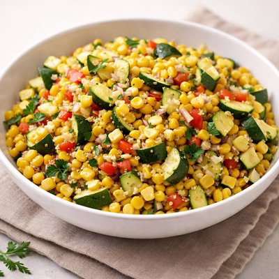 Corn and zucchini mix