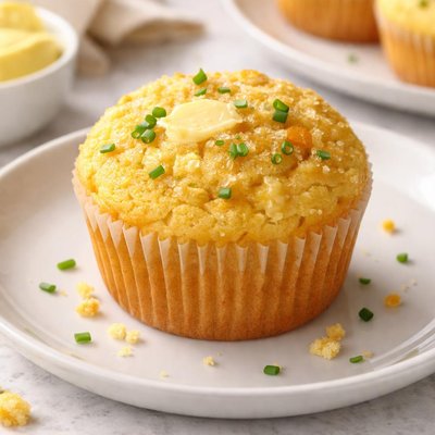 Corn bread muffin