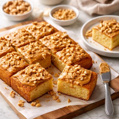 Corn cake with peanut butter
