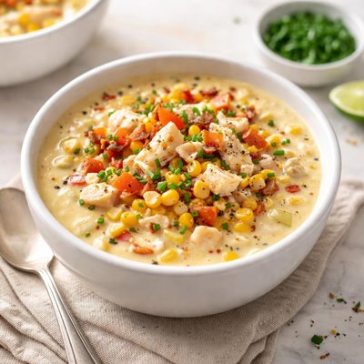 Corn crab chowder