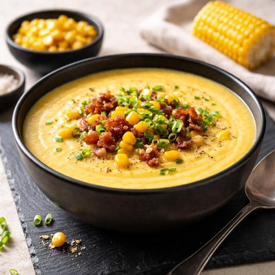 Corn flour soup
