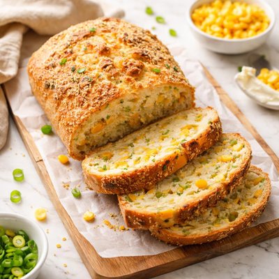 Corn mixed bread