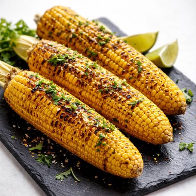 Corn on the cob grilled