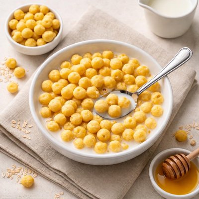 Corn puffs cereal
