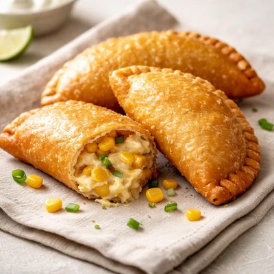 Corn queso empanada