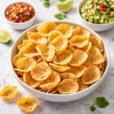 Corn scoop chips