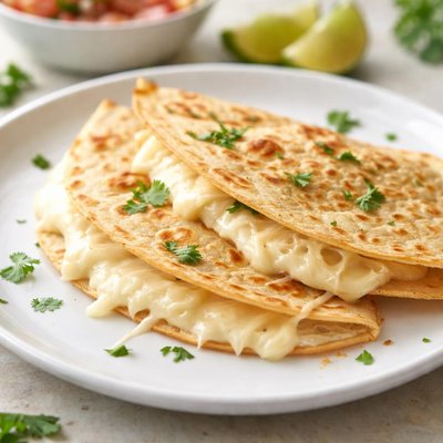 Corn tortilla with cheese