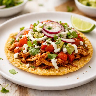 Corn tostada