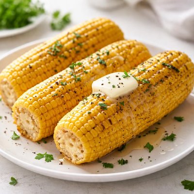 Corn with butter