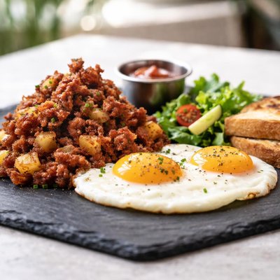 Corned beef breakfast at the antonios