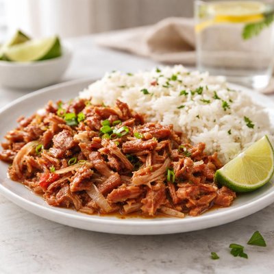 Corned beef with rice