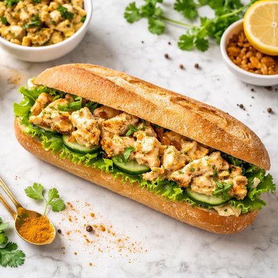 Corrination chicken baguette