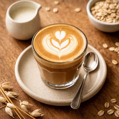 Cortado with oat milk