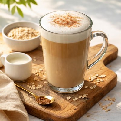 Costa large decaf oat latte