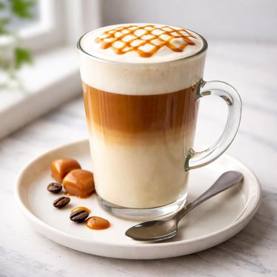 Costa medium caramel latte