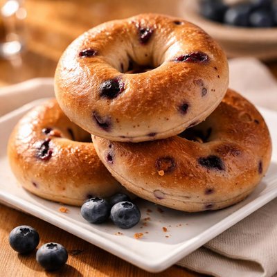 Costco blueberry bagel
