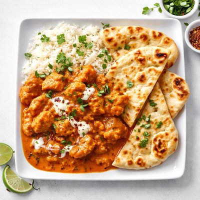 Costco butter chicken and naan