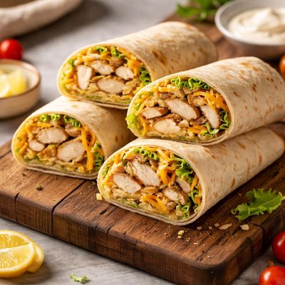 Costco chicken cheese wrap