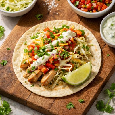 Costco chicken taco kit one taco